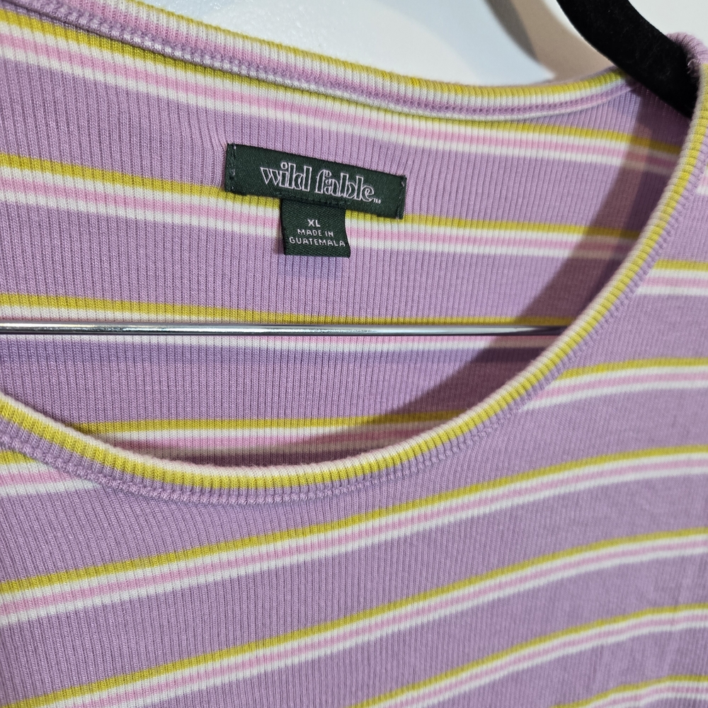 wild fable Lavender Crop Top Baby Tee - Picture 2 of 3